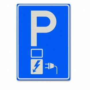 VERKEERSBORD E08O PARKEERGELEGENHEID MET OPLAADPUNT